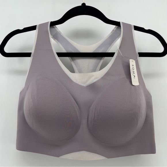 NEW Sonoma Bliss Breathe Racerback Sports Bra Smokey Taupe XXL - Picture 1 of 6